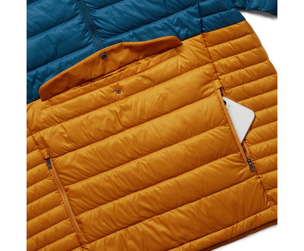 Merrell Jakker Herre - Ridgevent™ Thermo Anorak - Blå/Gul - TVH582967